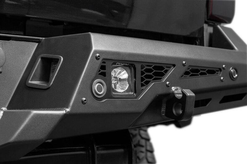 Ford Super Duty F-350 Bumper - Rear - Addictive Desert Designs - Stealth Fighter - Hammer Black with Satin Black Panels - `23-`26